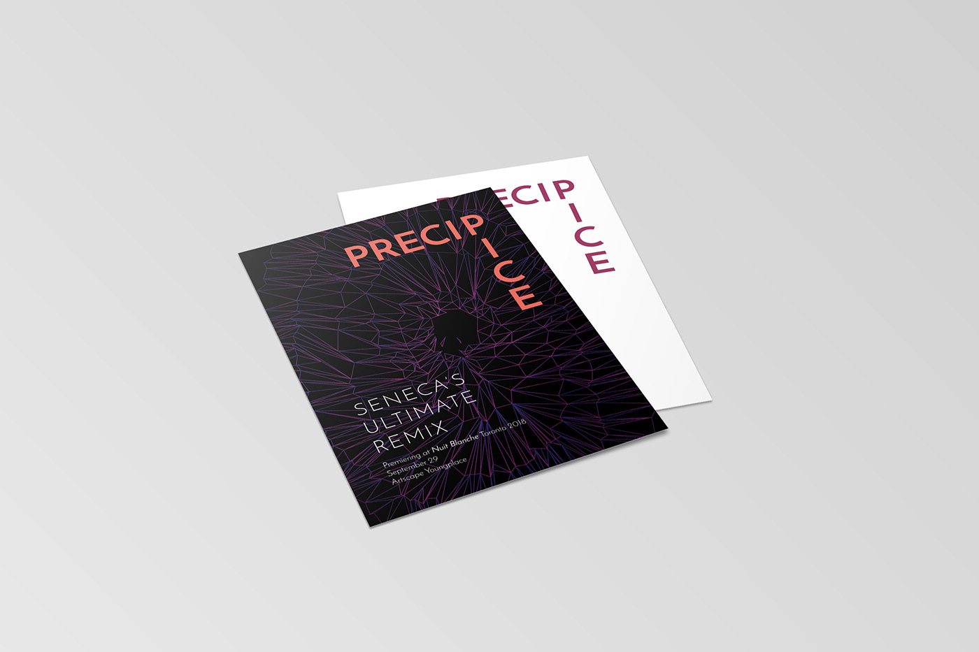 Exhibition  editorial purple seneca Booklet branding  art