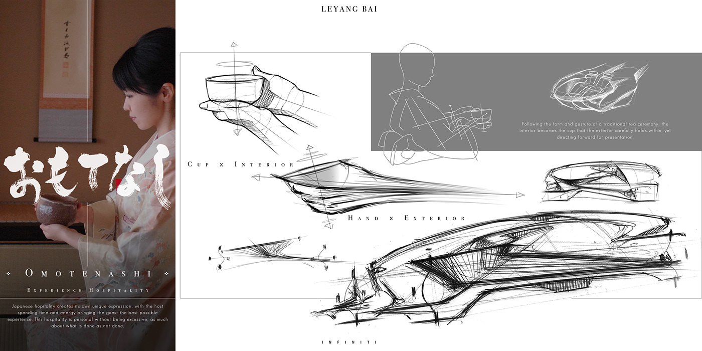 concept car infiniti Autonomous car design product design  car automotive   Alias Transportation Design omakase