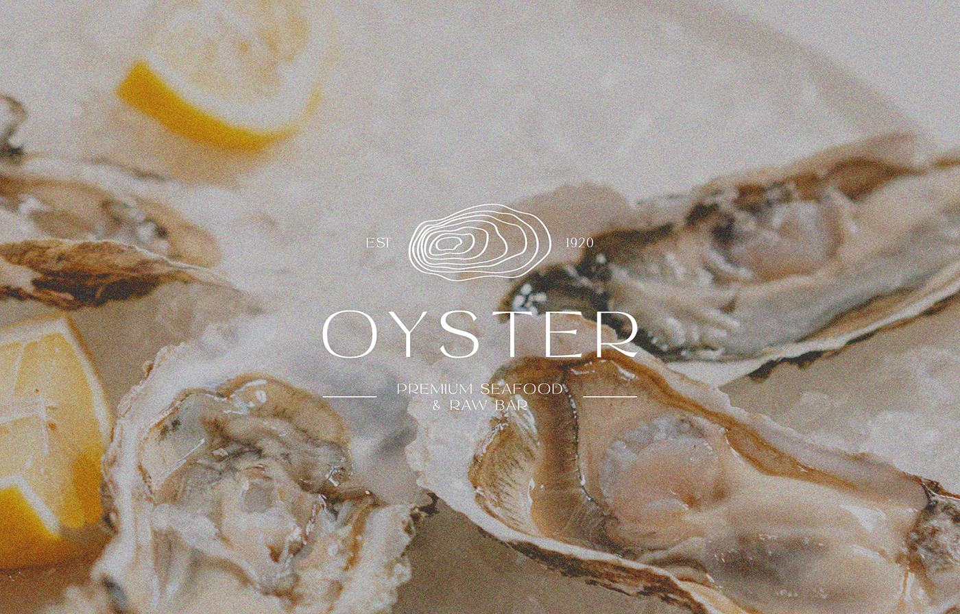 fictional Project Grapgic Design identity Logotype oyster oysterbar restaurant typography   visual identity
