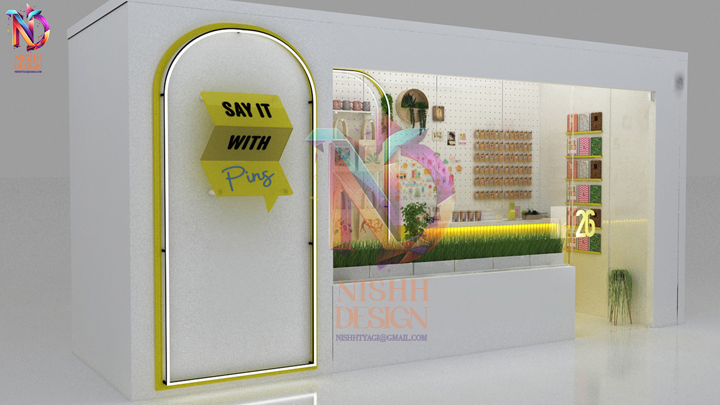 Kiosk stall Stall Design 3d stall design Stand Event Events luxury design modern