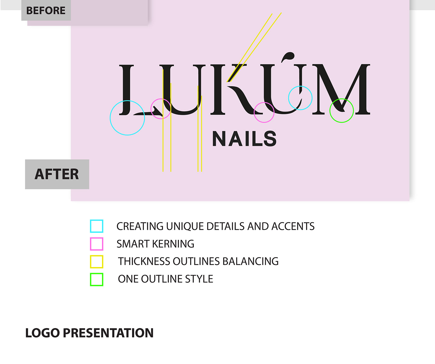 beauty design label design logo animation Logo Design nails rebranding tips