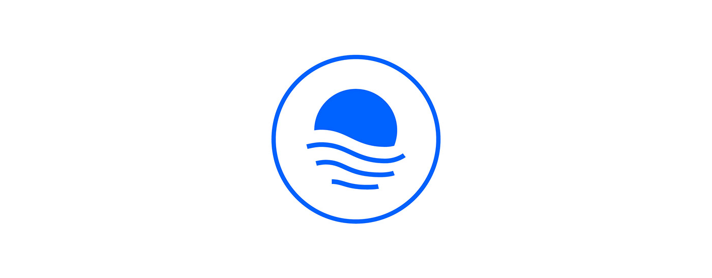 branding  Logo Design logo blue church water pattern waves Icon