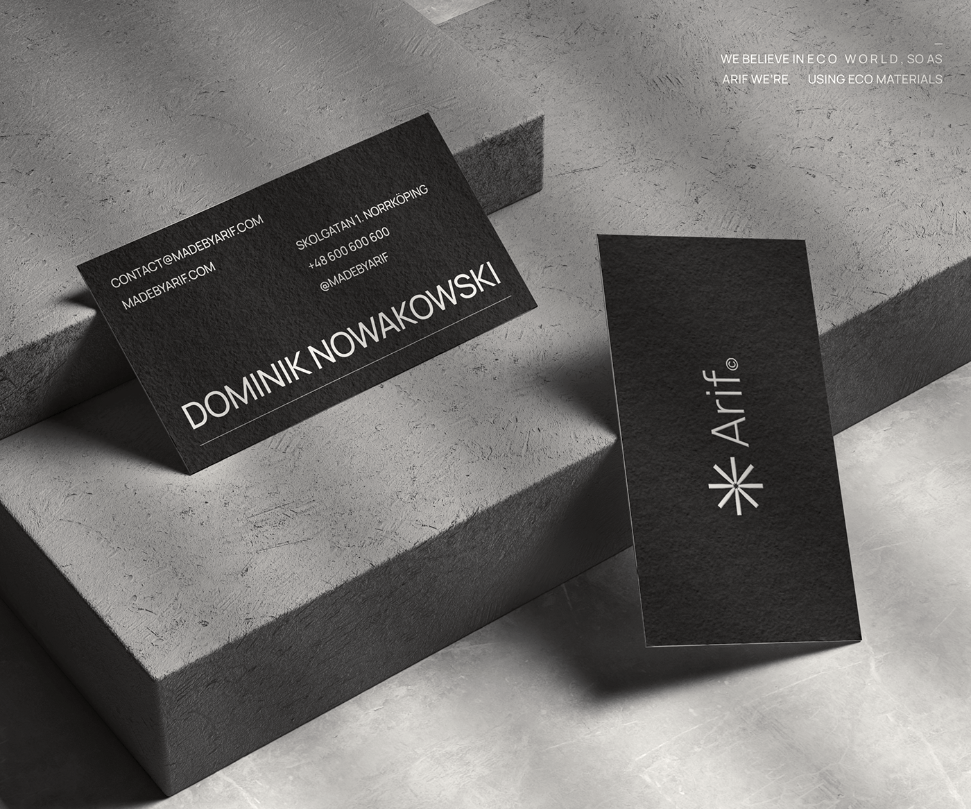 black black and white branding  clean furniture identity minimalistic Packaging typographic typography  