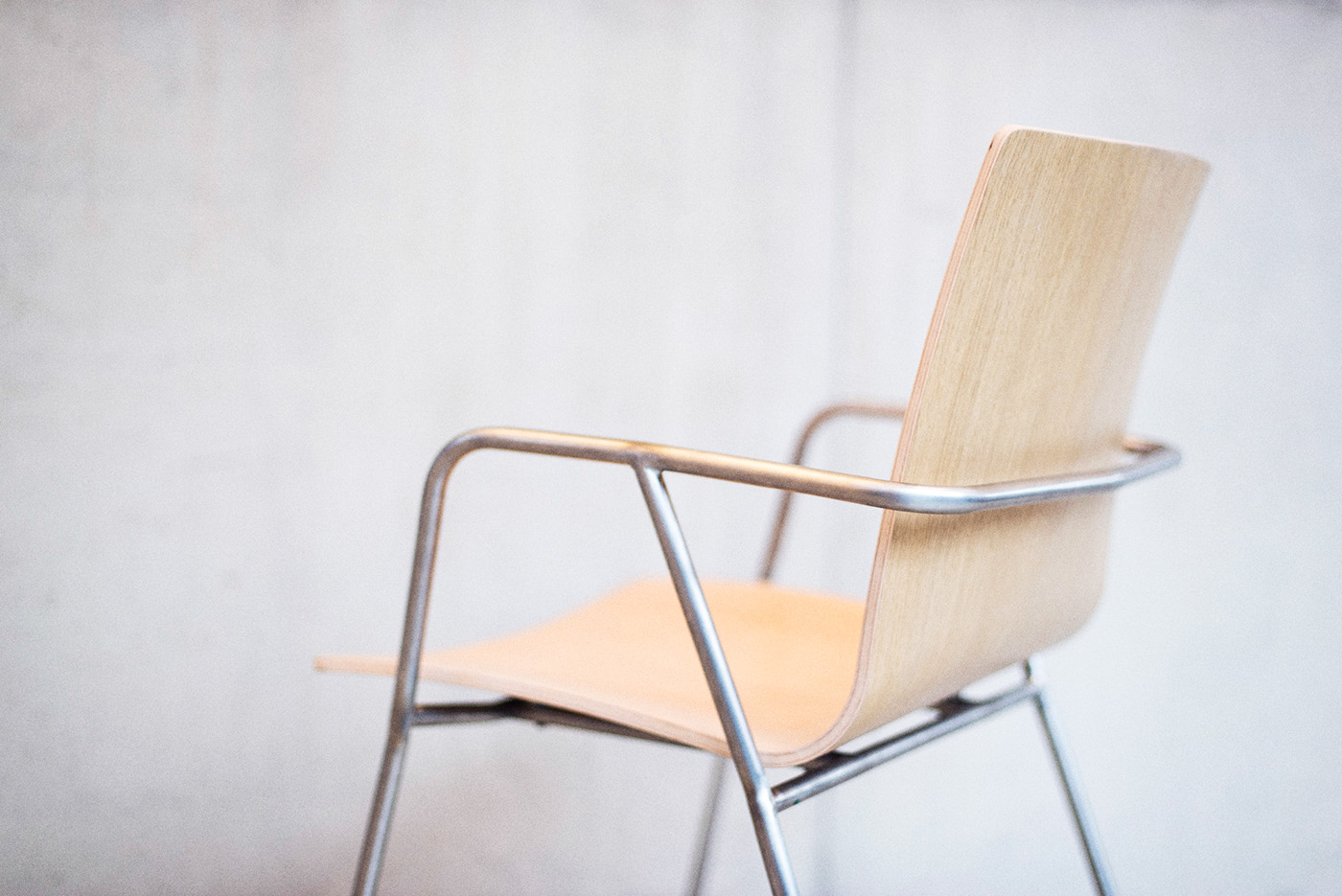 plywood chair chairdesign prototype universit student steel furniture