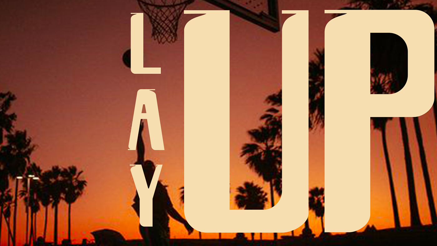 basketball beach California Lakers Los Angeles palm serif Typeface typography   Venice