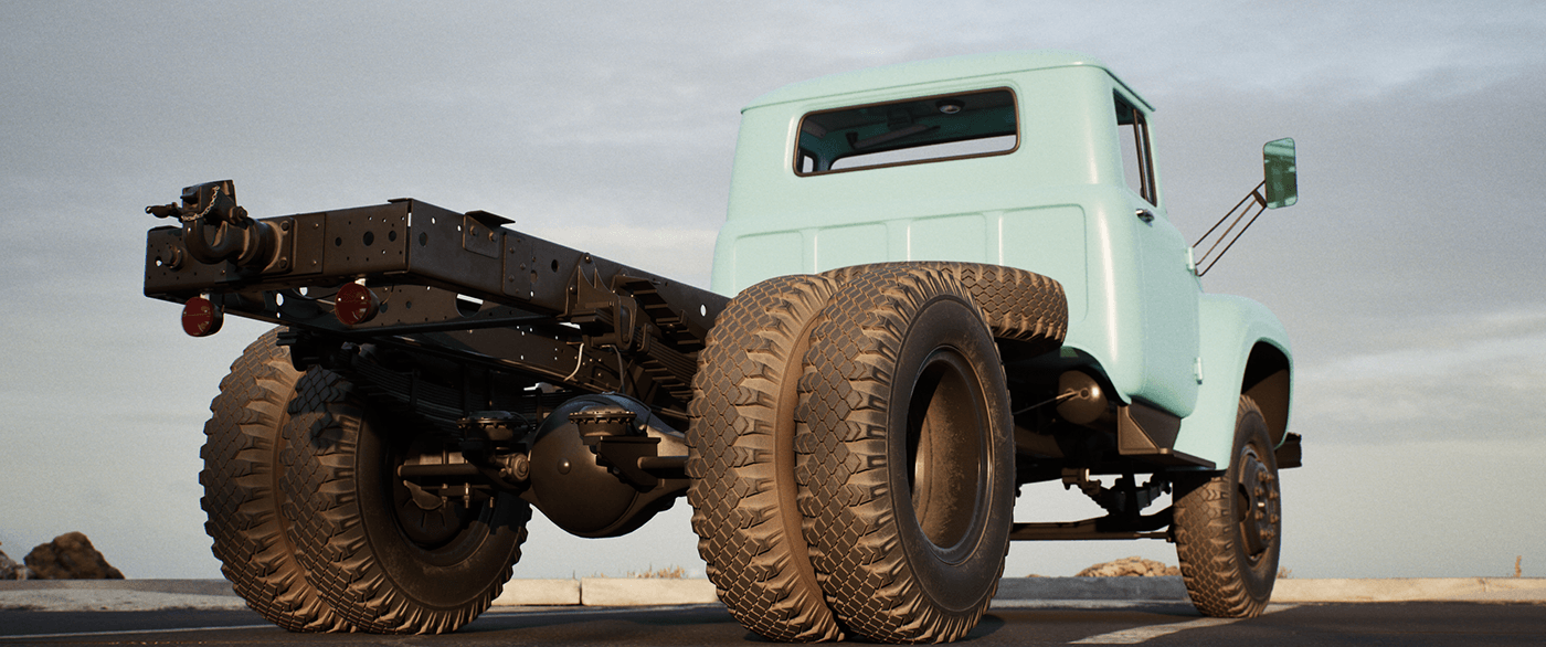 Zil Truck Retro 70s vintage chassis