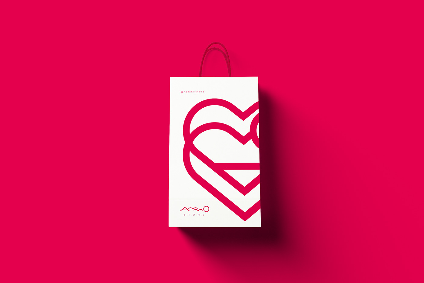 Ammo branding  design heart marca