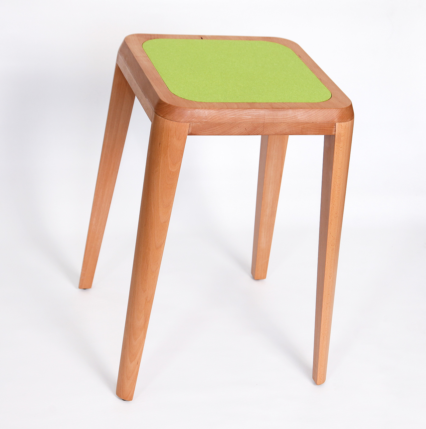 stool sit elma design furniture felt green model making Model Making Beech