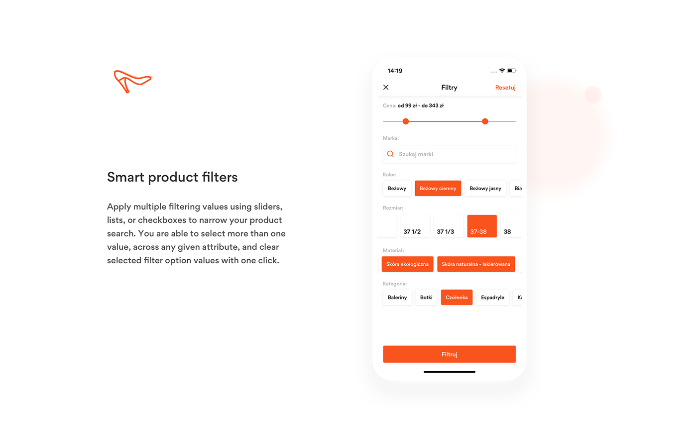 moobil app ux UI product design  development e-commerce shop ios android commerce