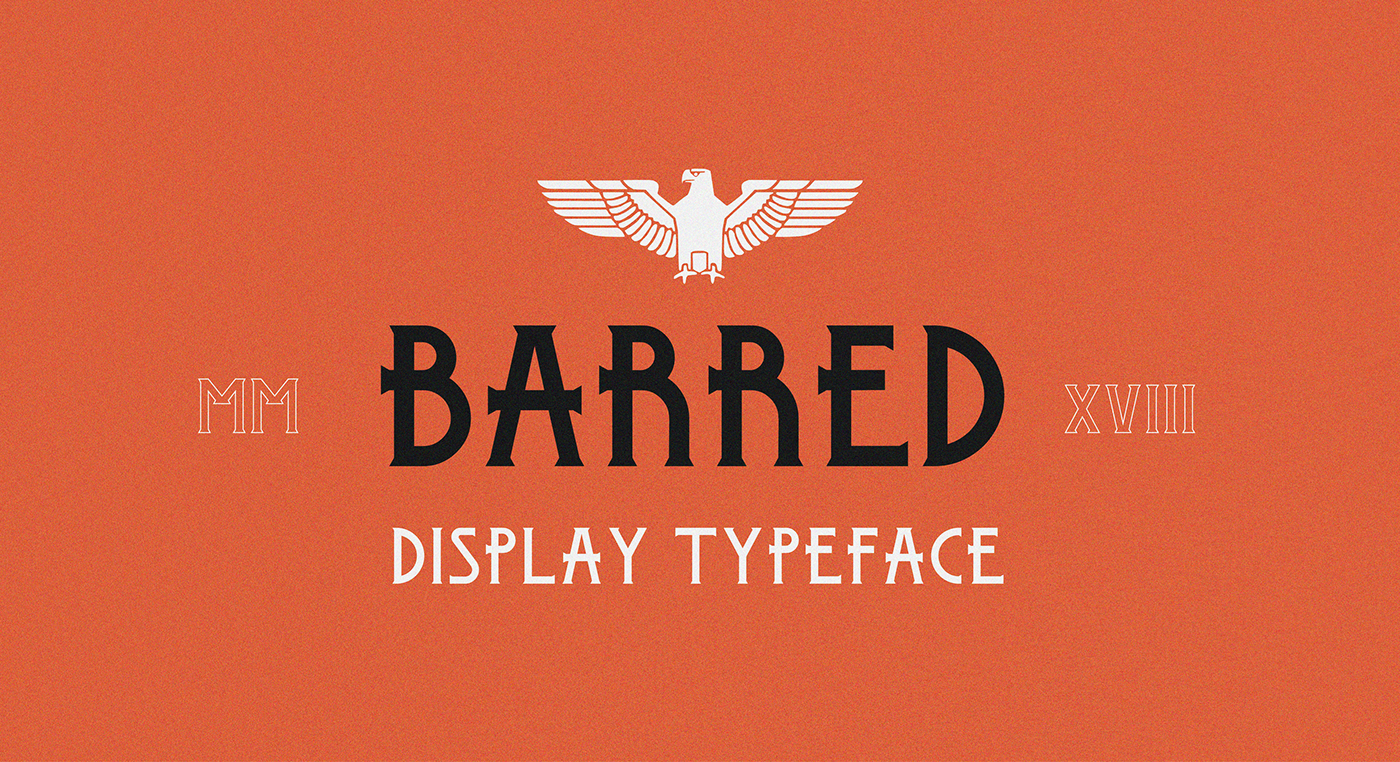 Typeface typography   font barred Display serif sombre masculine nazi Propaganda
