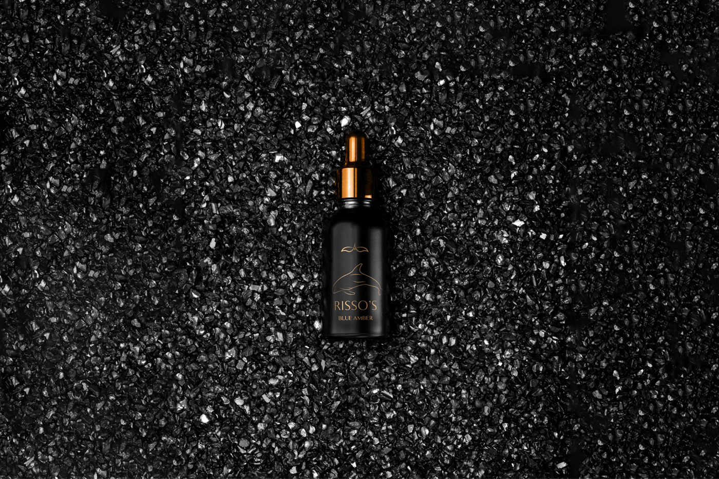black blue brand identity Ecommerce Fragrance gold Packaging perfume sea wheal
