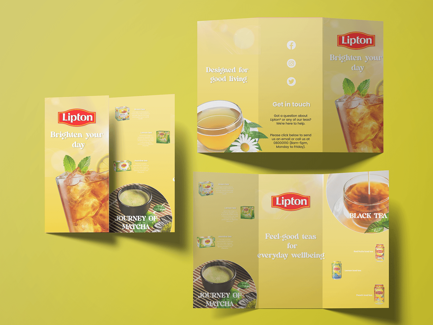 Lipton brochure design Advertising 