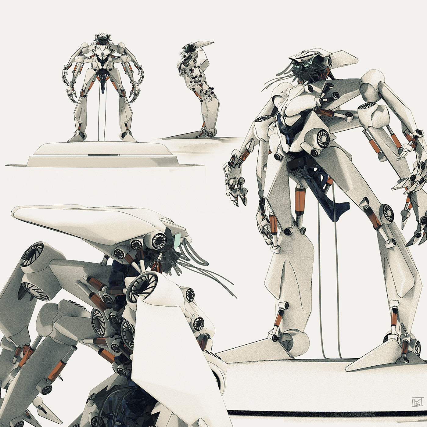 bot robot vr quadarm Jaeger concept design