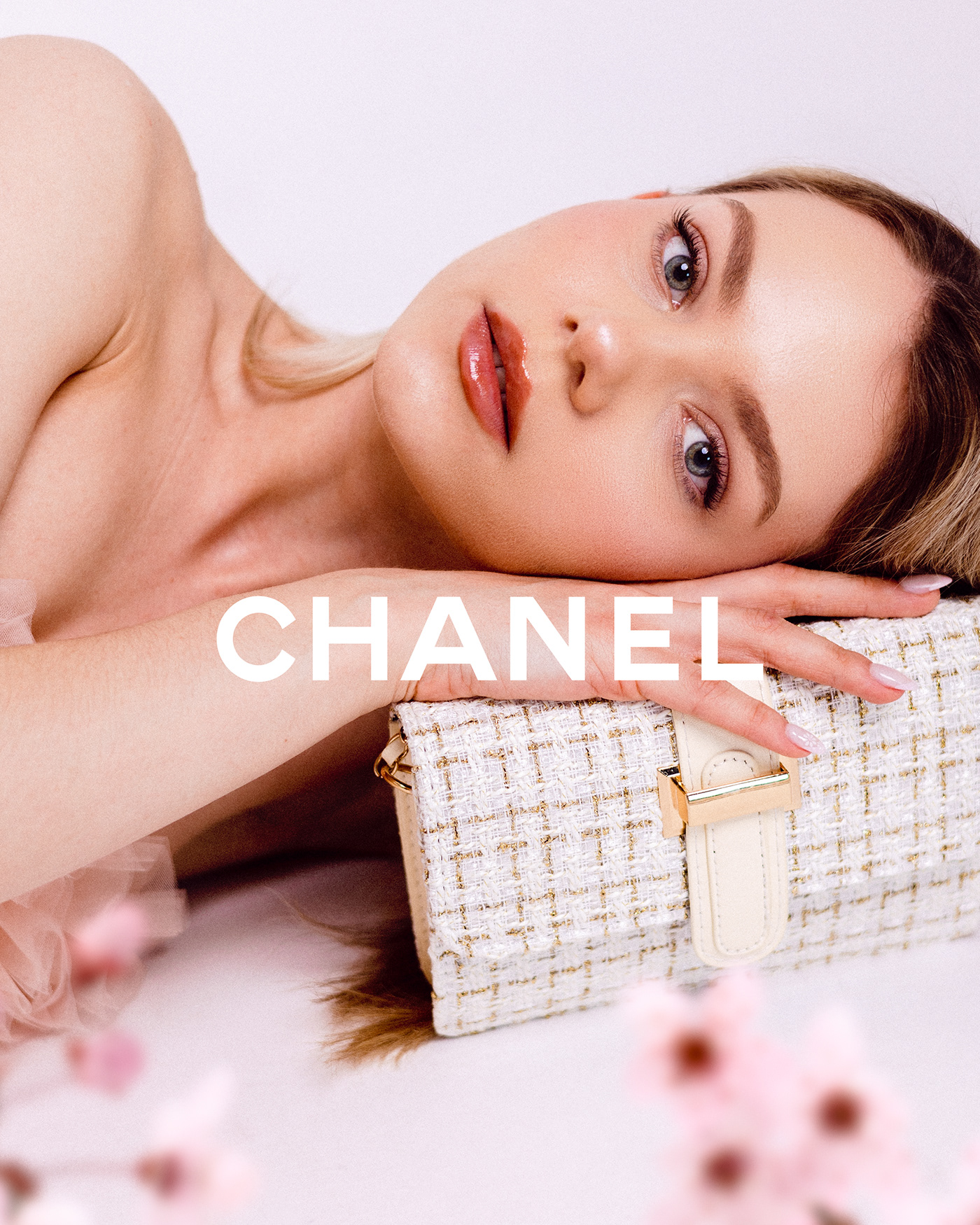 beauty chanel Digital Art  editorial Fashion  luxury magazine model Photography  print