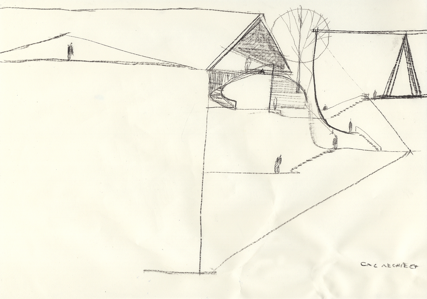 sketch Drawing  architecture