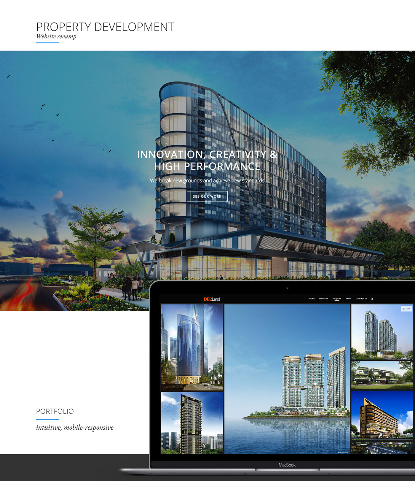 Web wordpress HTML UI ux property singapore property development