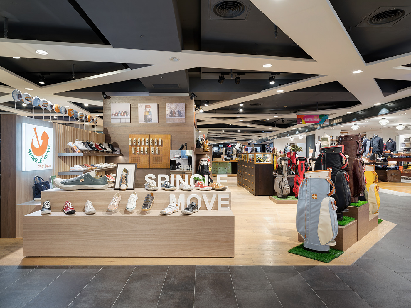 interior design  architecture department store golf shoesshop