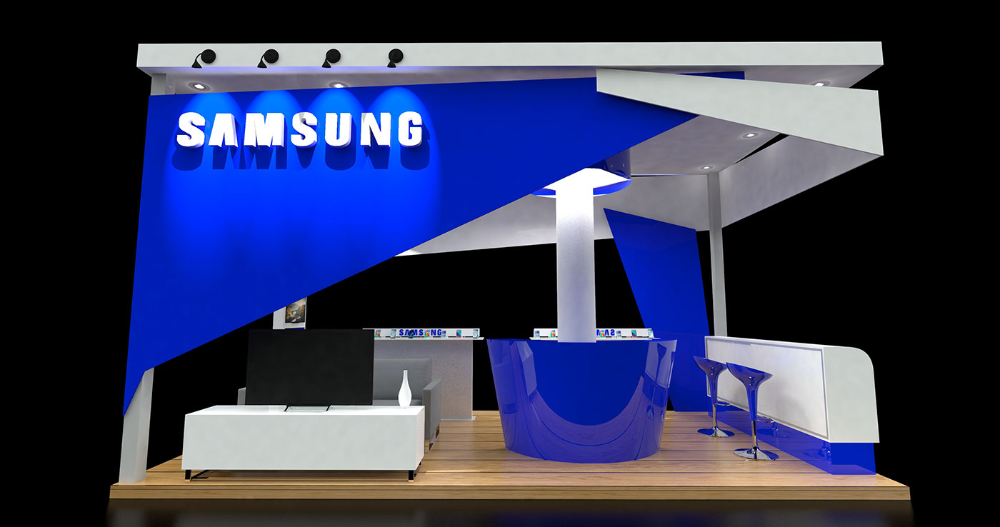 Stand architecture Samsung publicity mexico lifestyle exihbition