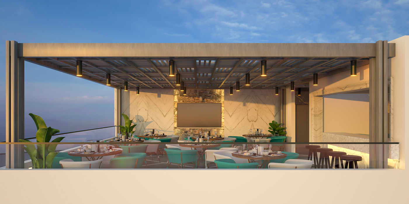 egypt cairo architecture interior design  visualization archviz hotel design 3ds max Render Eslam Hamed