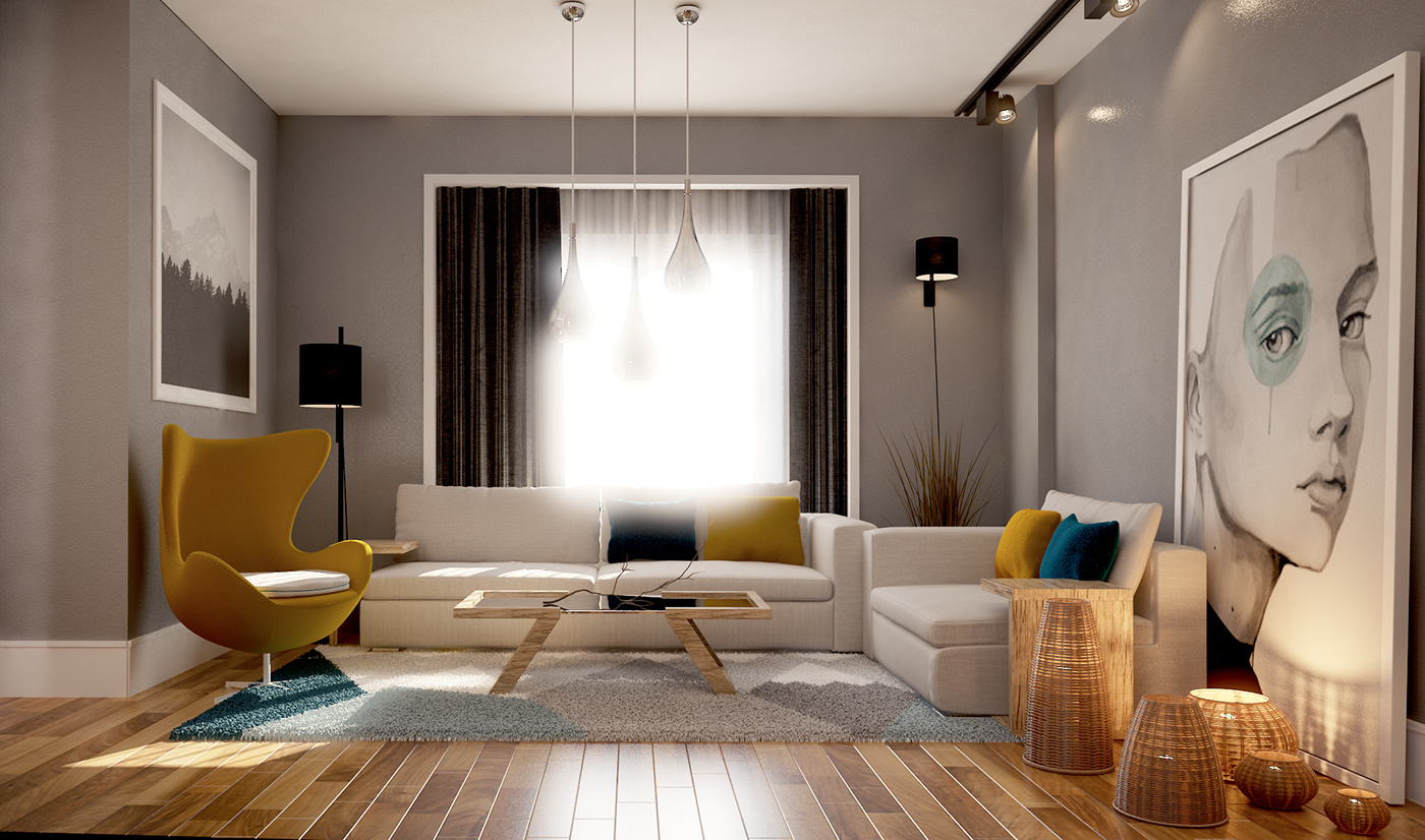 Small Apartment-Interior design :: Behance