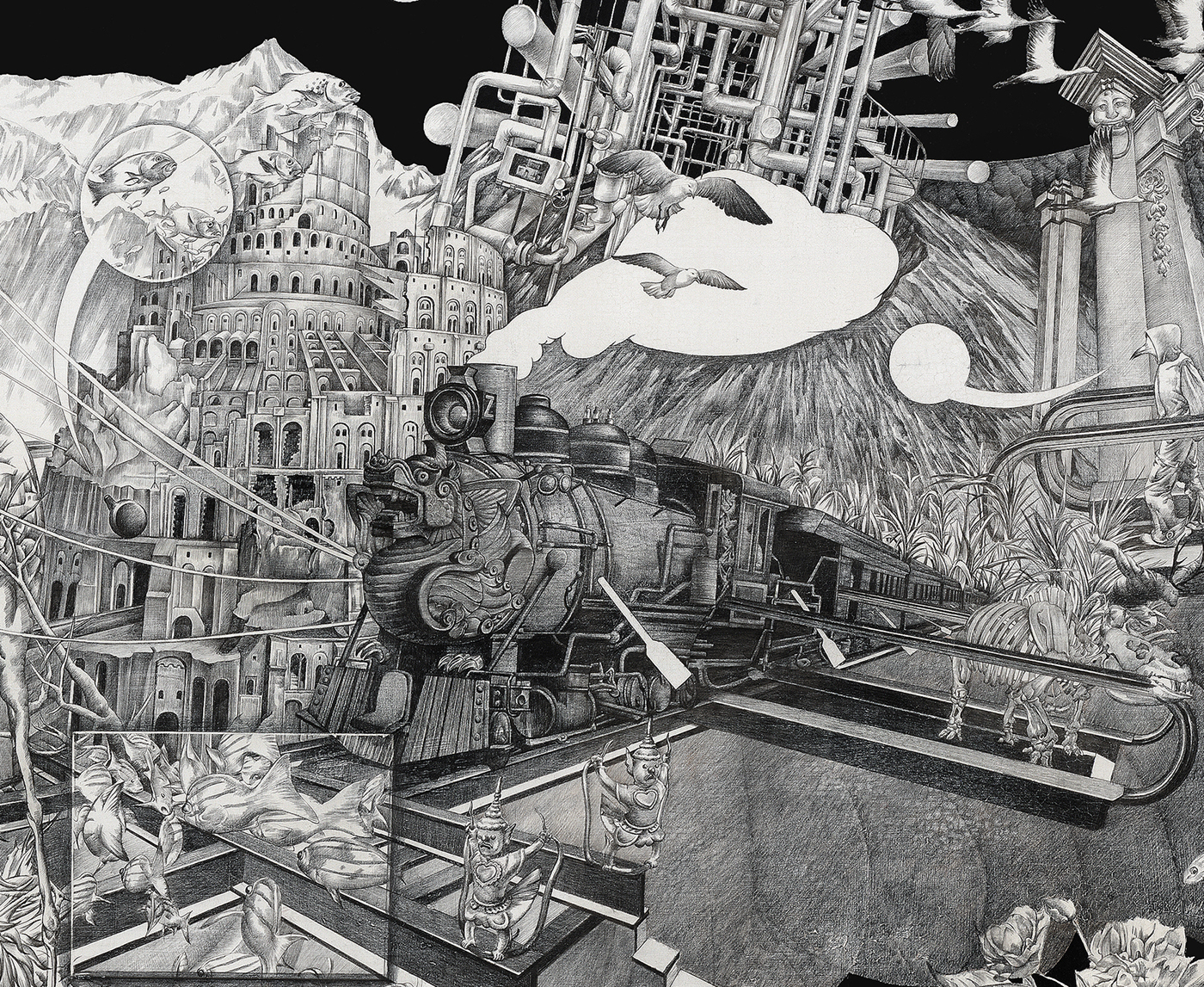 创作 素描 黑白画 科幻 游戏 电梯 动物 戏剧