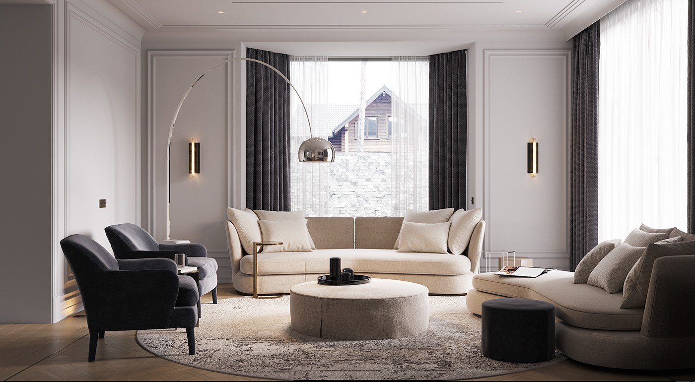corona render  country side HOUSE DESIGN interior design  Kaminskyi living room master bedroom modern classic Villa