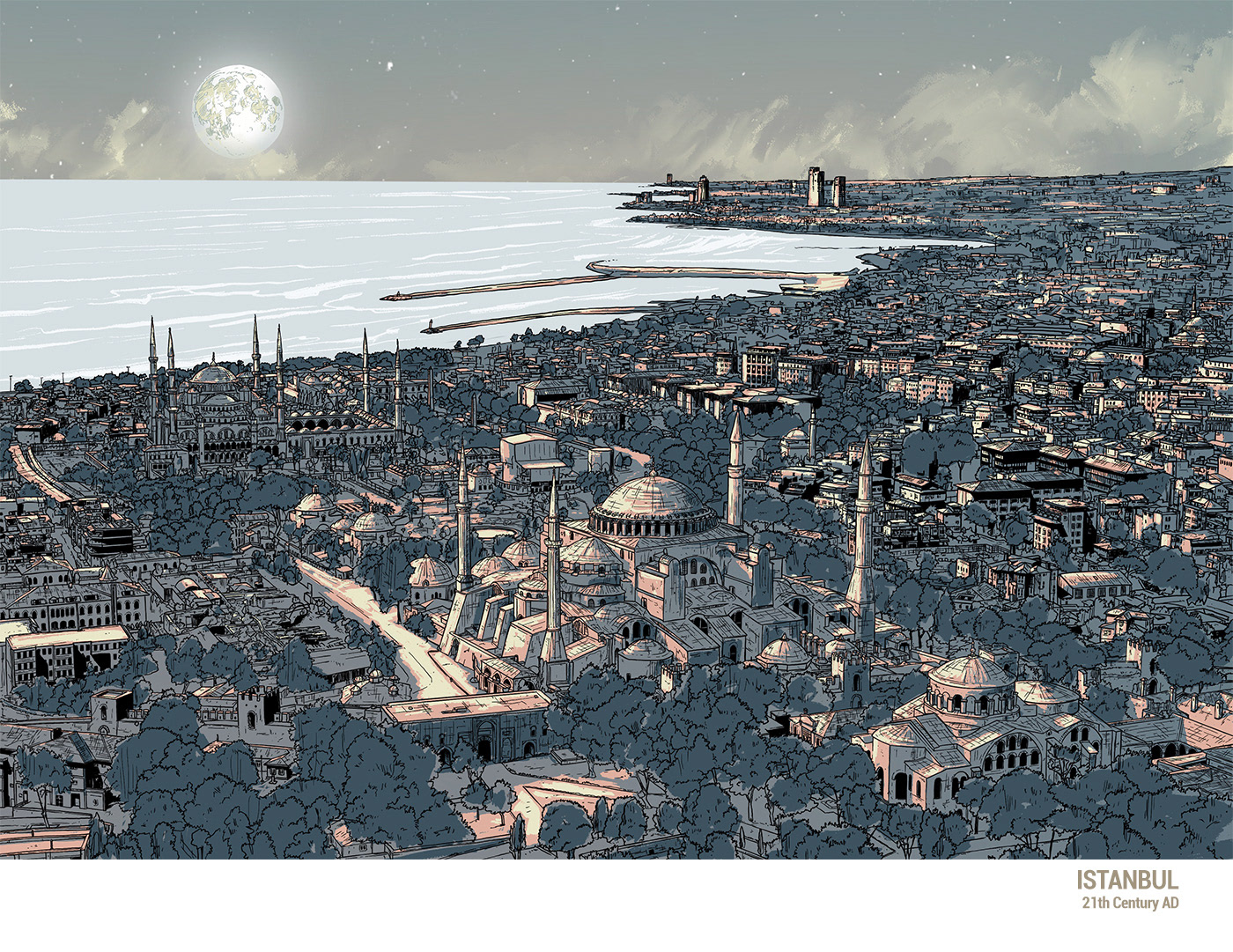 byzas Constantinople constatine fatih sultan mehmet Hagia Sophia istanbul kanuni sultan süleyman Mimar Sinan Theodosian Walls