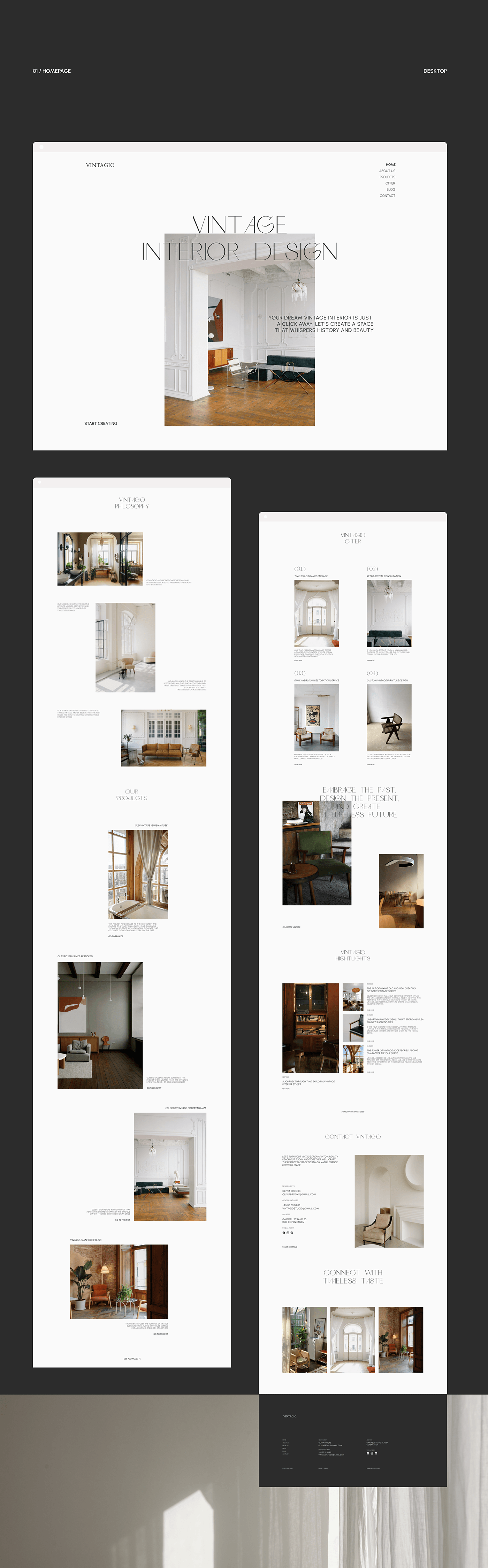Web Design  UI/UX corporate website interior design  minimalistic website interior studio Website Design user interface Figma user experience