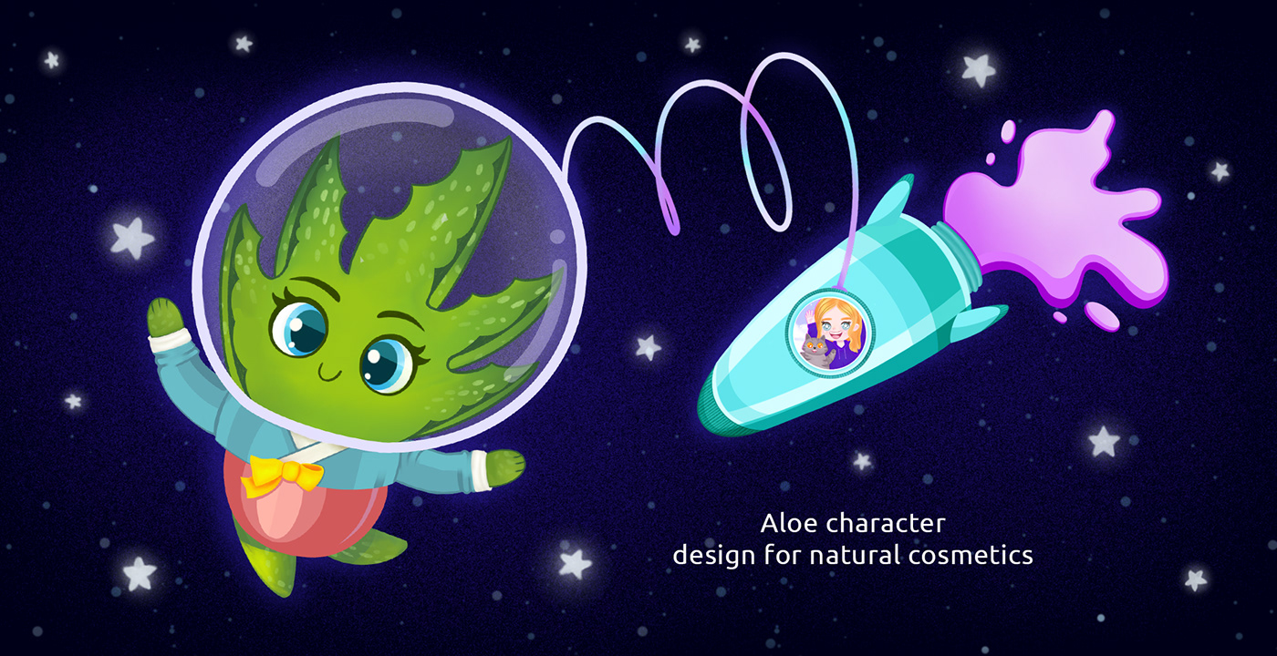 Character Character design  character development Digital Art  Drawing  ILLUSTRATION  lettering rocket Space  stars