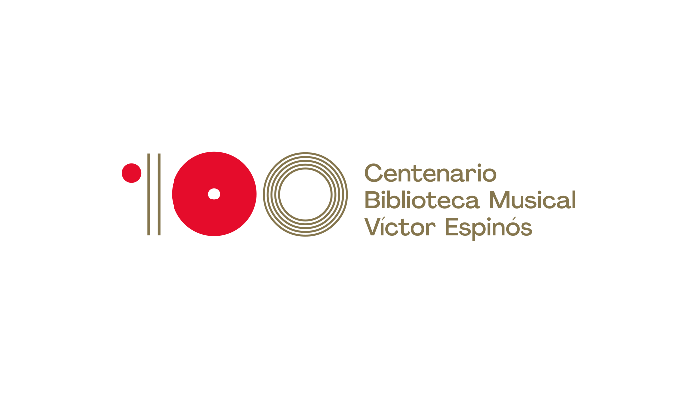 Centenario biblioteca centenary music library Logotype branding  logo identity design