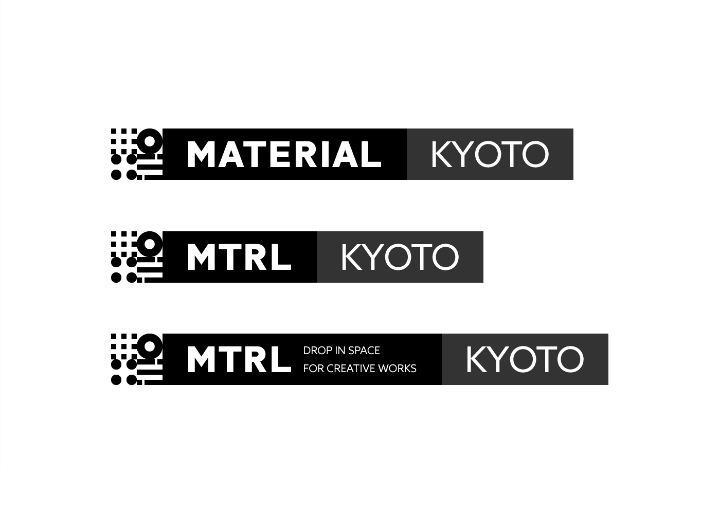 identity logo kyoto japan fab black minimal CI VI mark