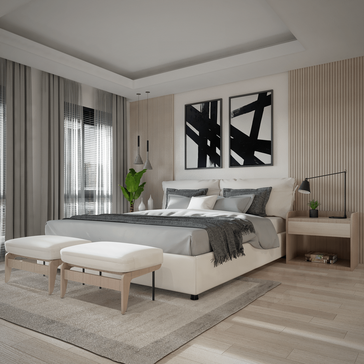 interior design  designing Interior bedroom master bedroom 3dvisualization vray