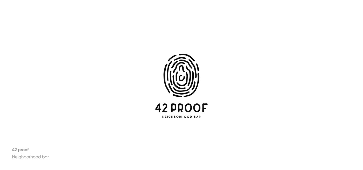 Available for sale. 42 proof neighborhood bar logo design. icon pint symbol design logotype mark