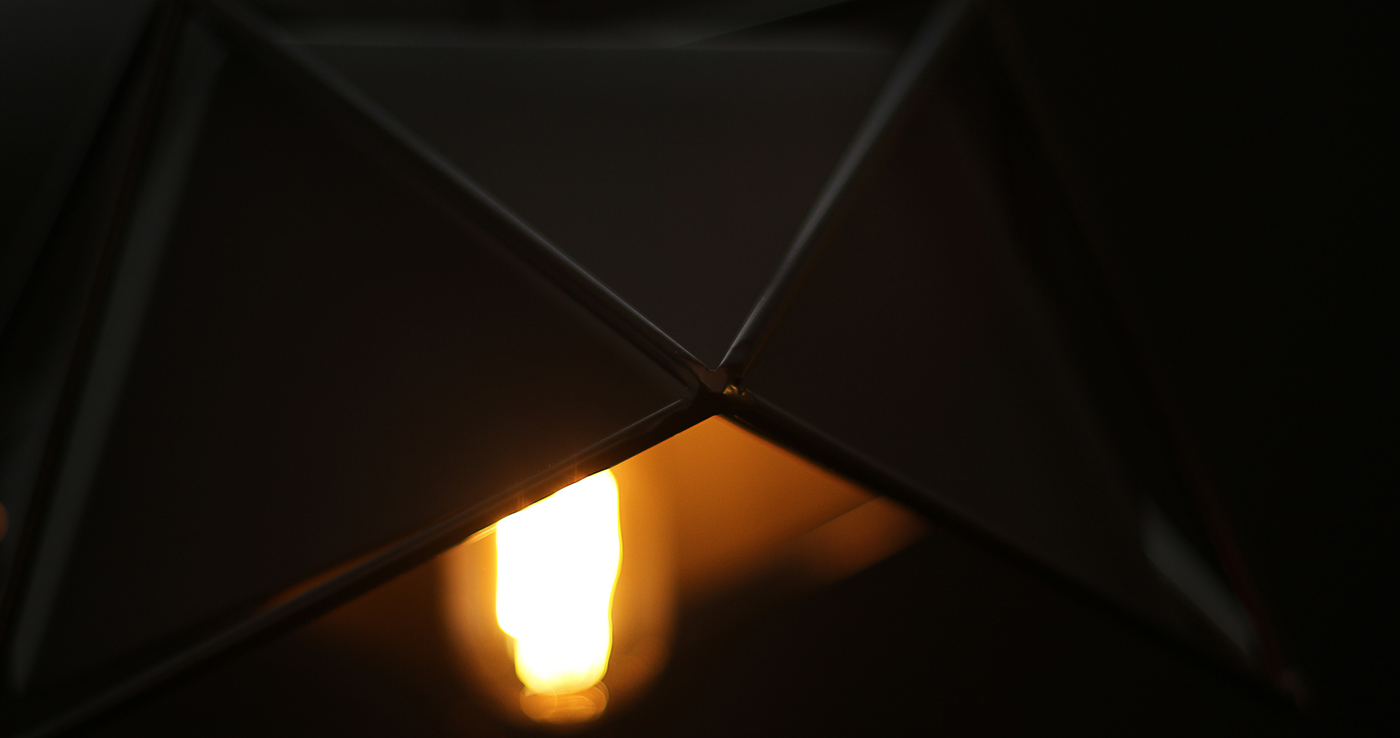 light Lamp steel Urban frame geometric structure lighting suspension lamp mexico metal black White gold modern