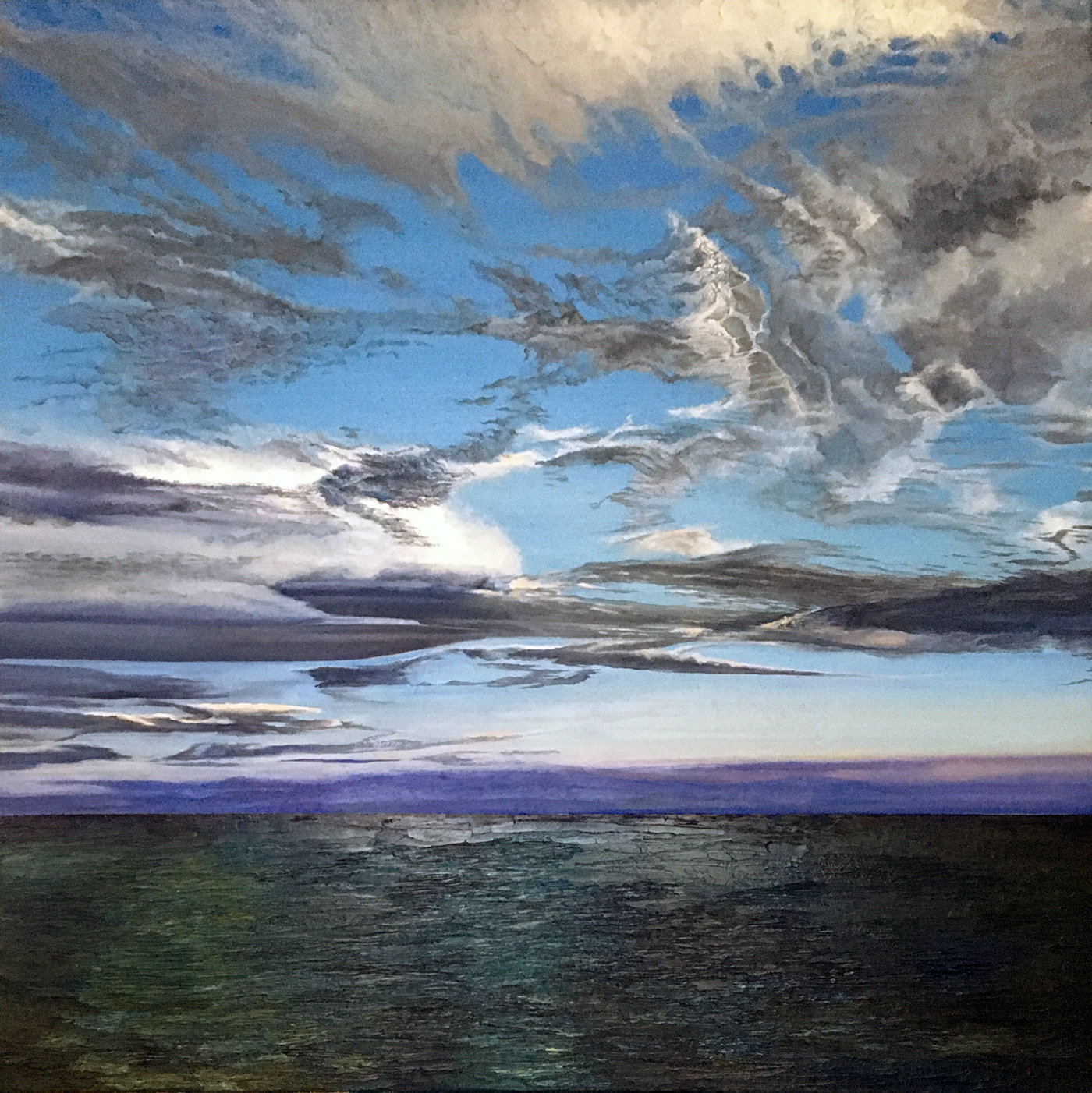contemporary art fine art Landscape Mercioner oil on canvas Oil Painting sea SKY