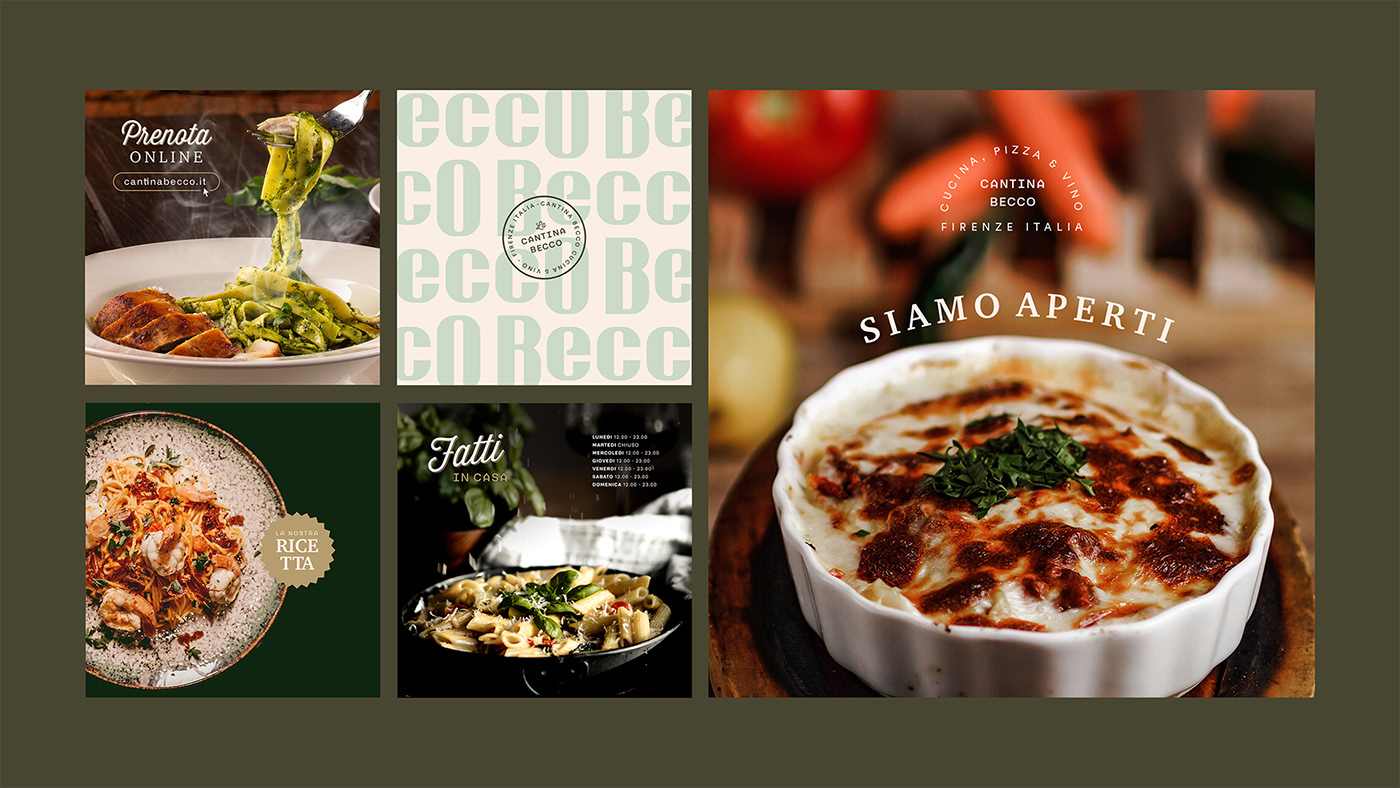 birds branding  elegant restaurant graphic design  italian restaurant Matheus Nogari menu design Pasta Restaurant Identity visual identity