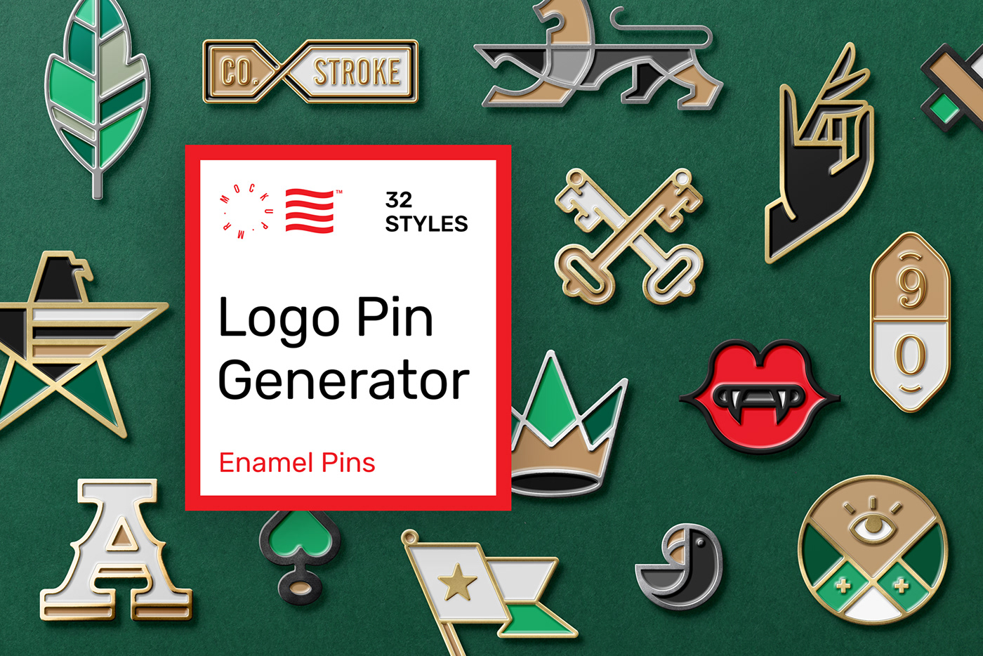 Download Logo Enamel Pin Mockup On Behance