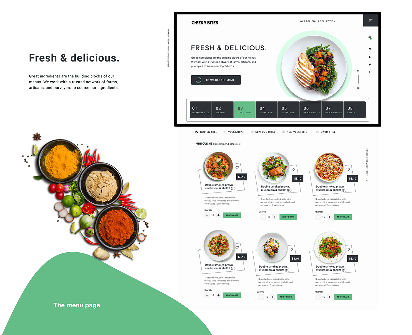 UI ux e-commerce user-interface user experience online store Web Design  sydney onlinestore Food 