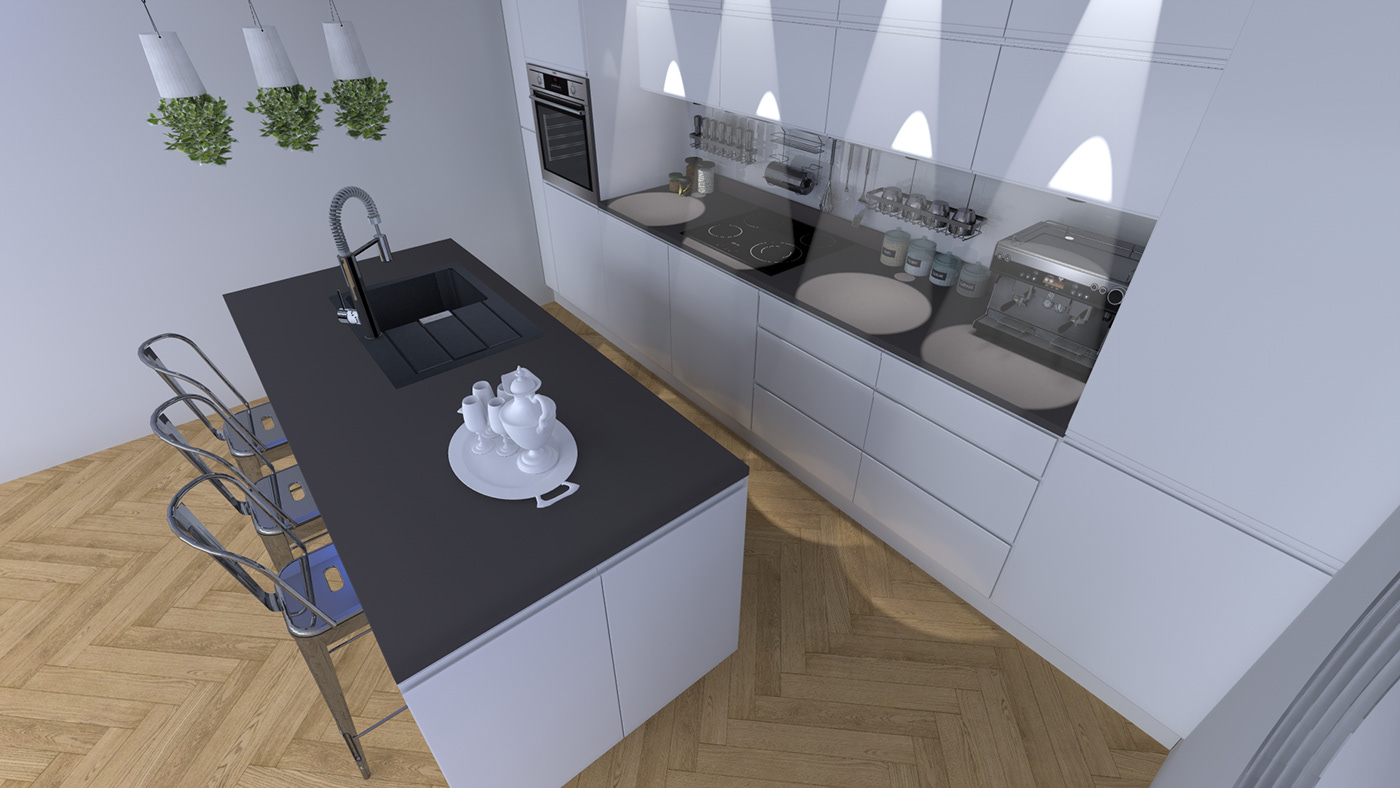 design kitchen interior design  Render