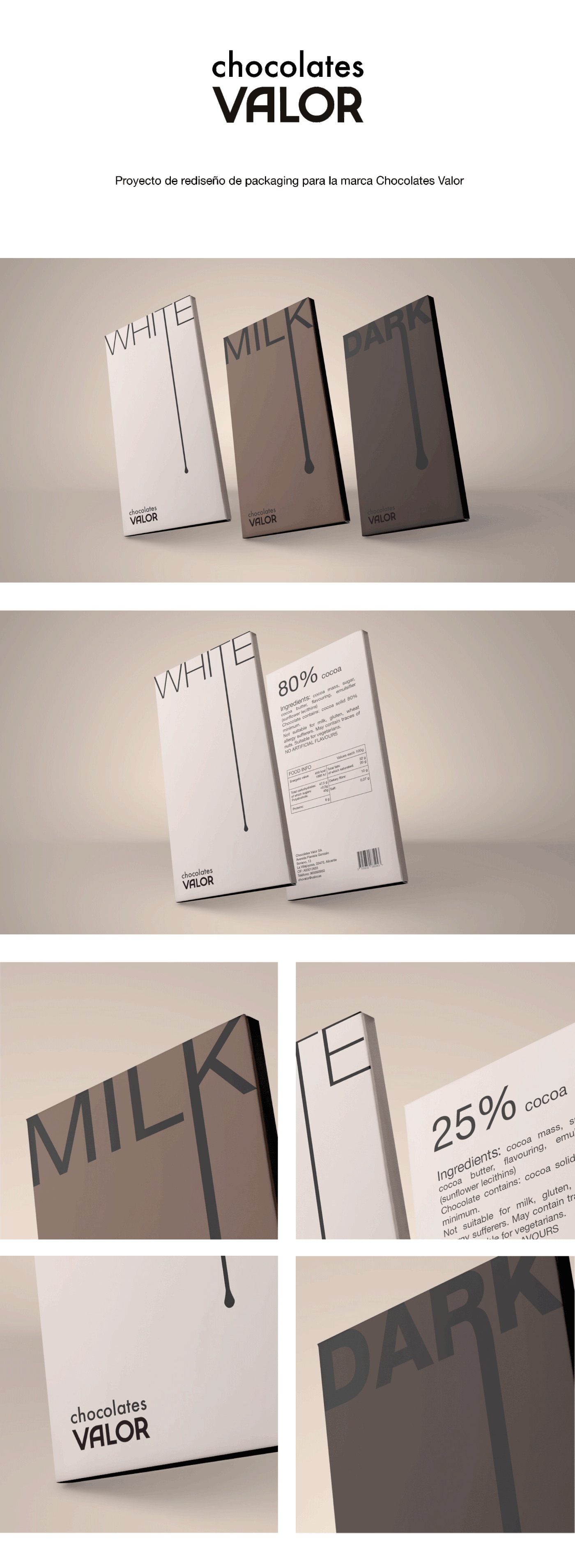 chocolate dark diseñografico milk Packaging valor White