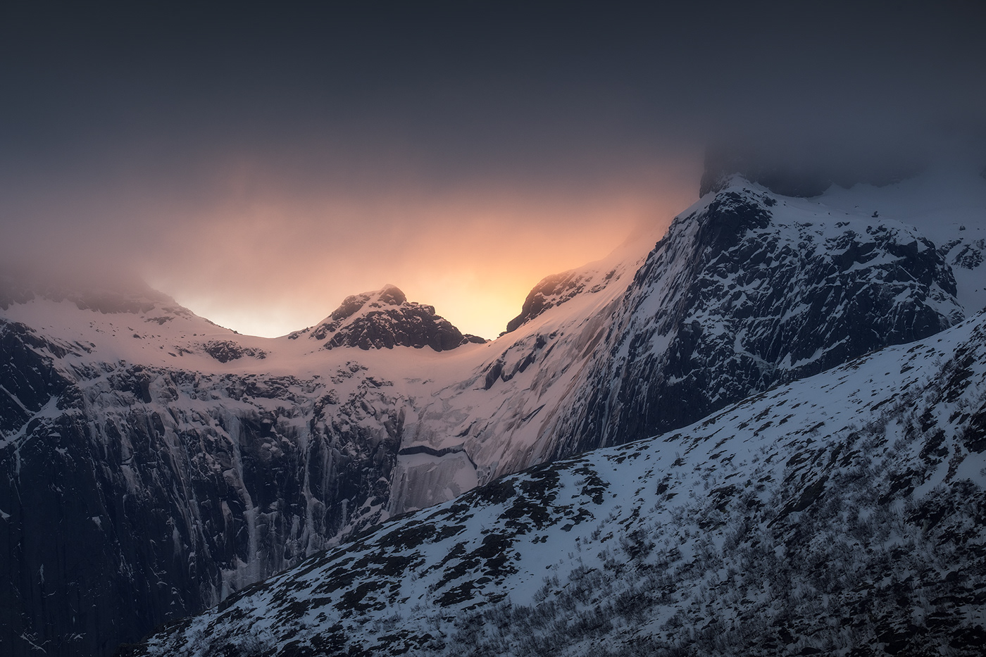 Photography  landscape photography Nature outdoors lofoten norway Arctic mountains digital photography  photoshop