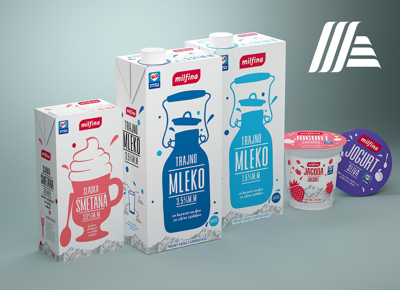 aldi Conceptdesign hofer inspiration logoinspiration markacija milk milkpackage nova gorica Slovenija