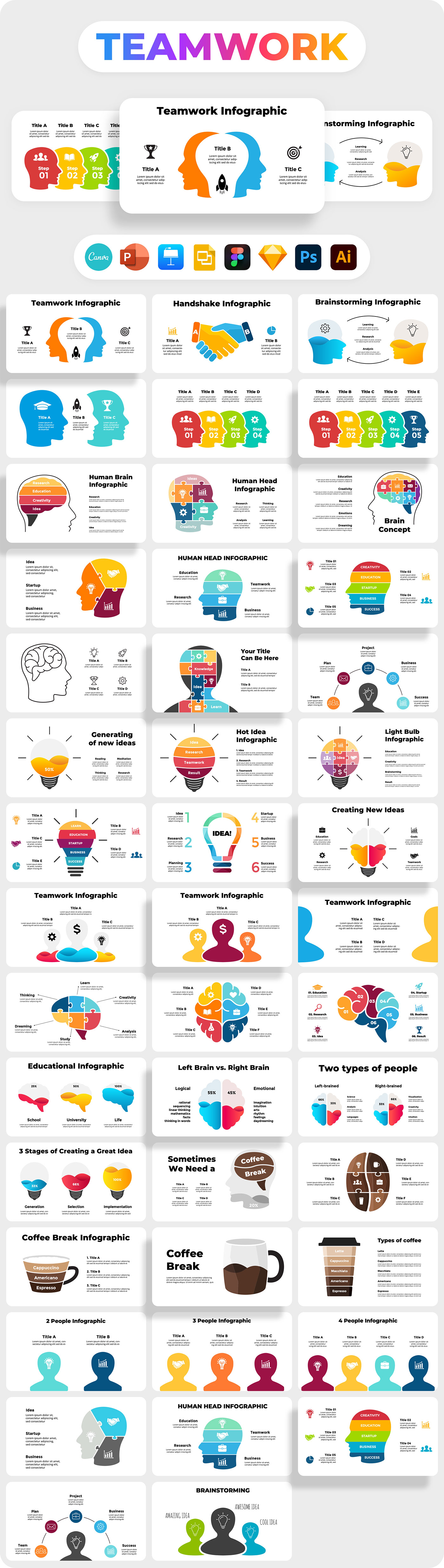 business canva presentation Business Infographics business powerpoint business canva slides pitch deck corporate design infographic