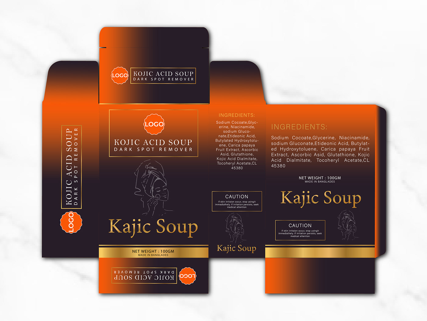 Soap Box Design Packaging design Soup box dieline die cut soup box soup design 