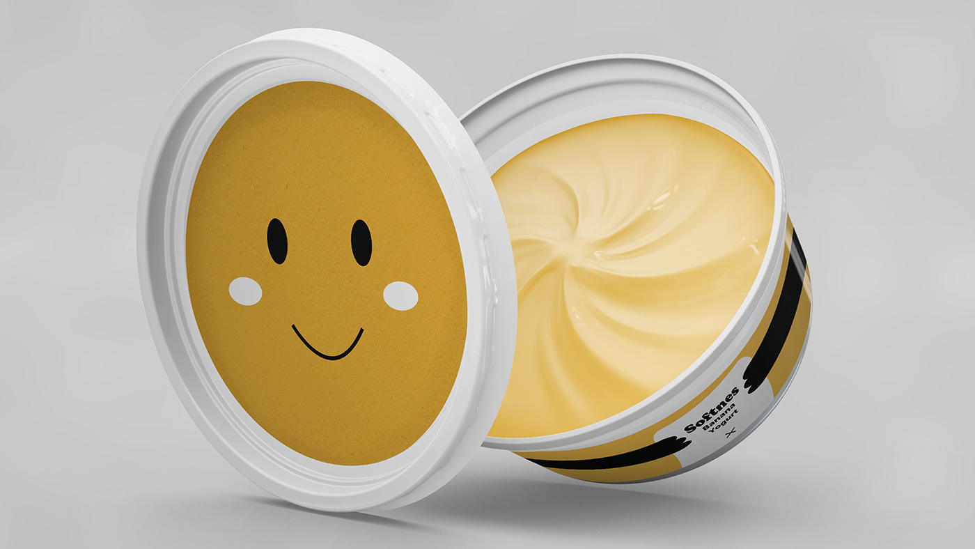 design Graphic Designer Packaging yogurt packaging design Food 