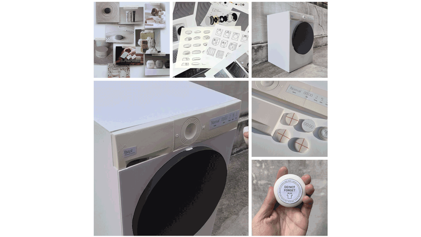 Washing machine laundry industrial design  pager vibration product design  Electronics