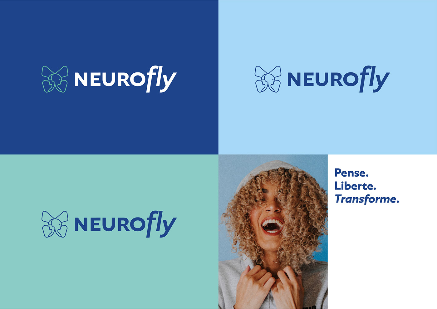 blue brand branding  design logo Logotype minimalist psycho psychologist psychology