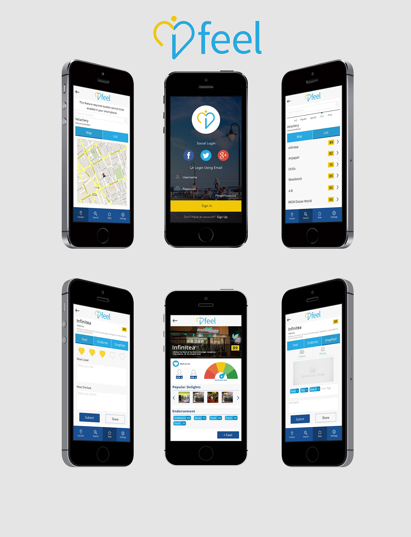 Mobile app Mockup