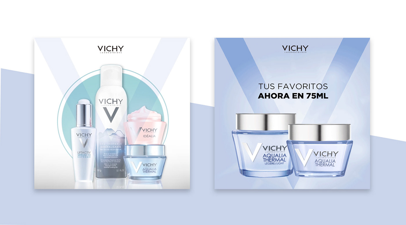 vichy Loreal Cosmetic facebook social media brand manual