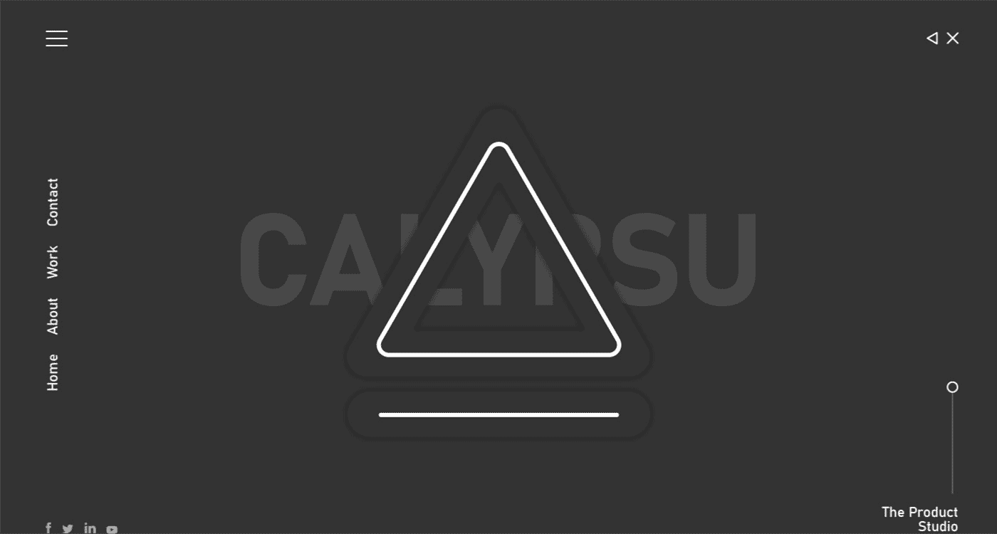 branding  trend dark Mode calypsu colour logo design animation  gray